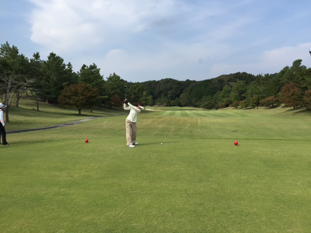 千葉夷隅ゴルフクラブ/コースレッスン１０月２１日